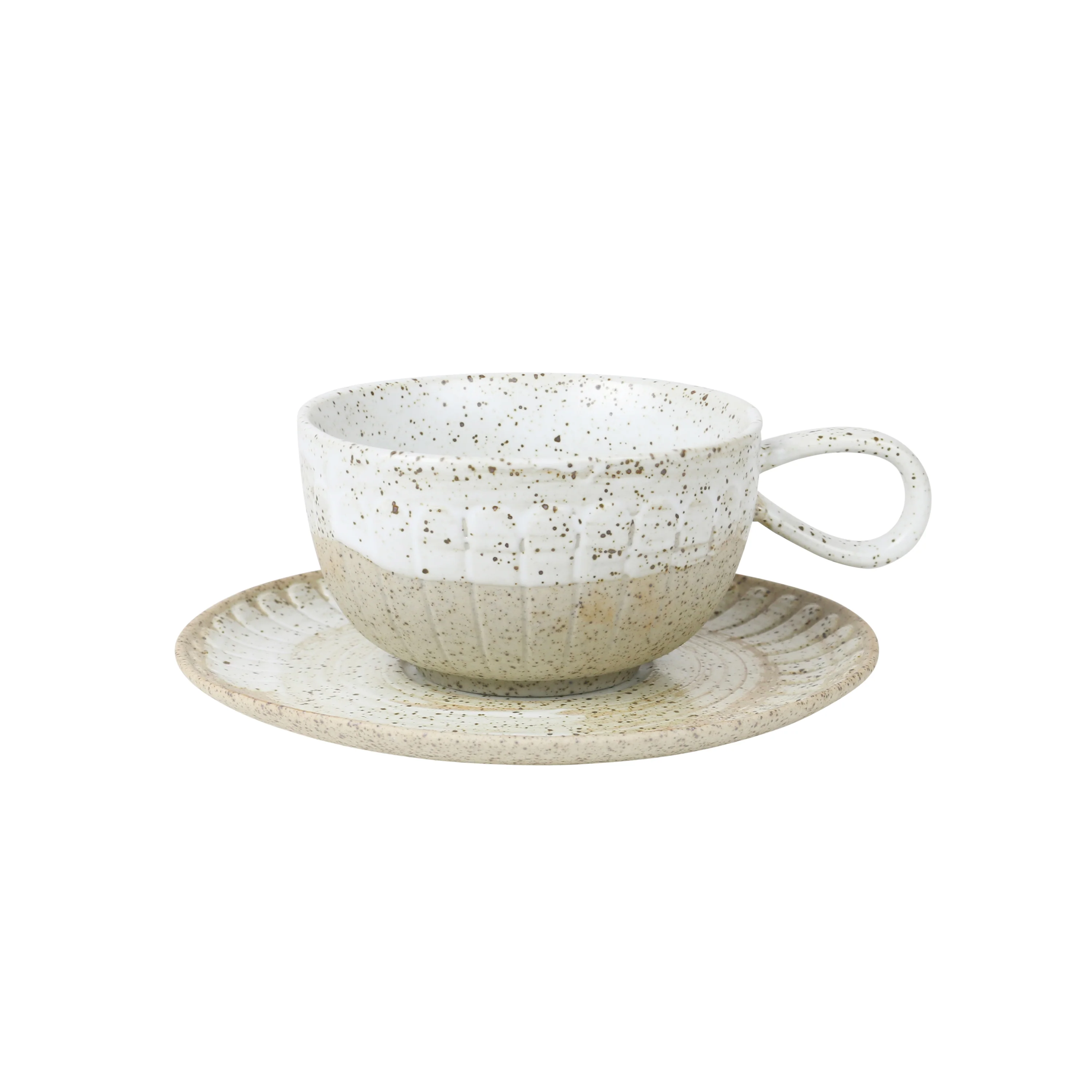 Ceylon Cup & Saucer / White - Image 4